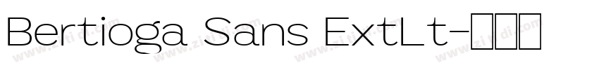 Bertioga Sans ExtLt字体转换